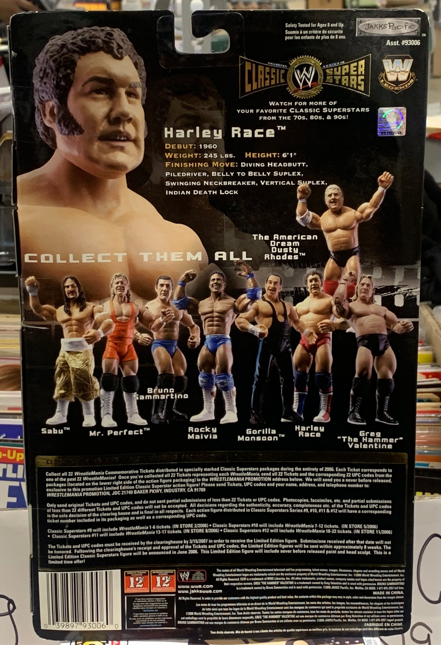 Harley Race WWE Jakks Classic Superstars Series 10 Action Figure