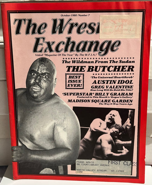The Wrestling Exchange Magazine #7 from Oct 1980 (Abdullah The Butcher)