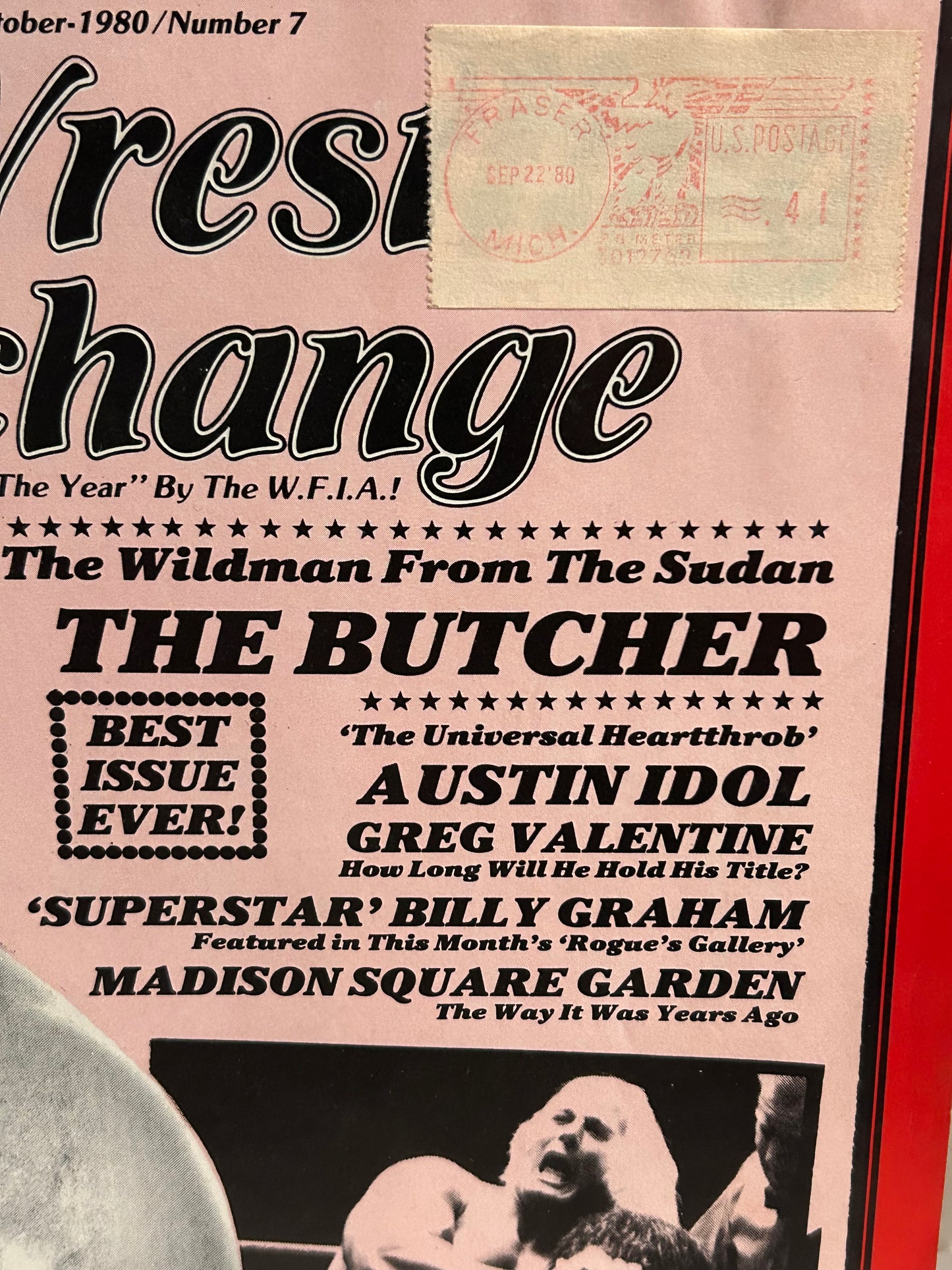 The Wrestling Exchange Magazine #7 from Oct 1980 (Abdullah The Butcher)