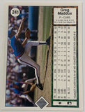 Greg Maddux 1989 UD Upper Deck Card