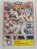 Dave Winfield 1986 Topps All-Star Card YANKEES