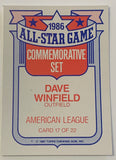 Dave Winfield 1986 Topps All-Star Card YANKEES