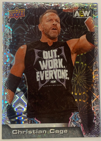 Christian Cage 2022 AEW UD Upper Deck PYRO Card