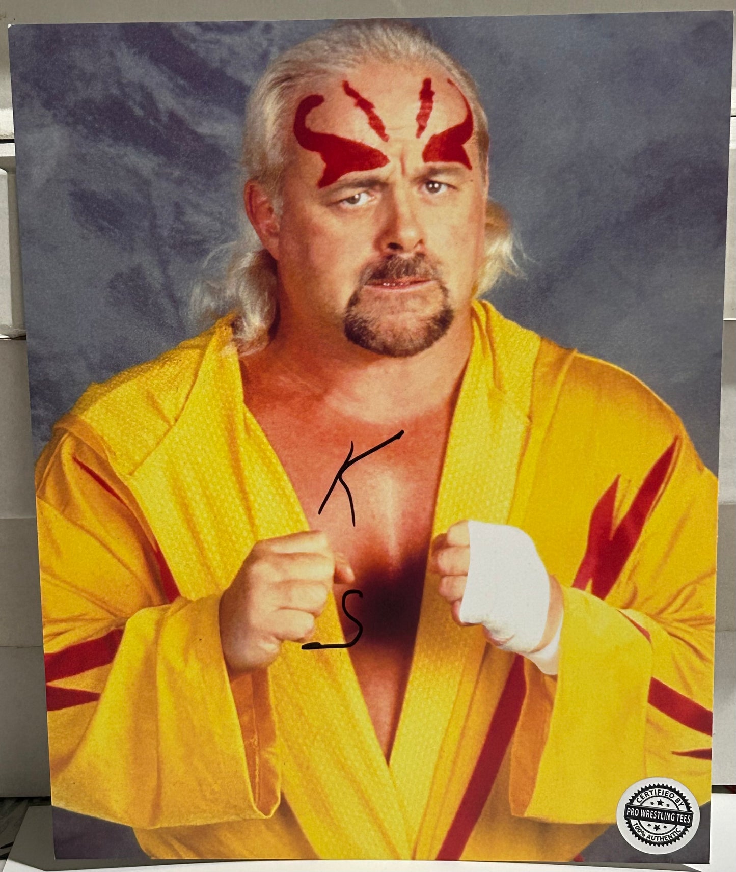 Kevin Sullivan SIGNED “KS” 8x10 Color Photo (Pro Wrestling Tees Certified)