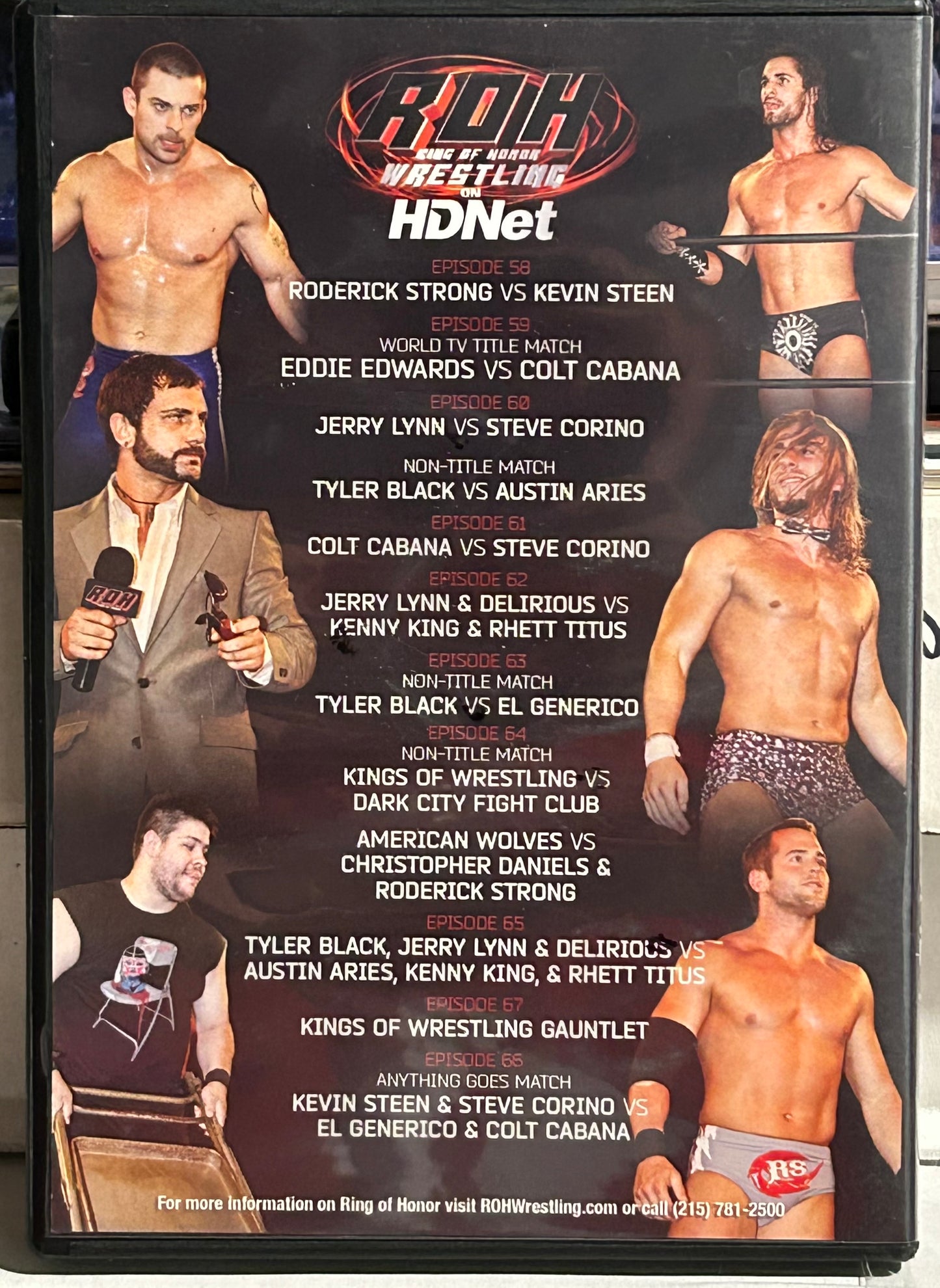 ROH Ring of Honor Wrestling DVD on HD Net Vol 7 (Kevin Steen, Corino)