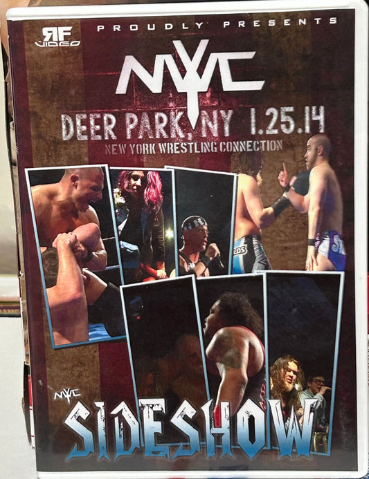 NYWC New York Wrestling Connection DVD “Sideshow” 1/25/14 (Mondo, Gulak, Silver, Reynolds & so much more)