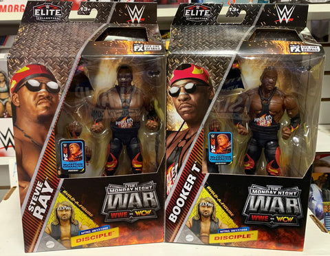 Booker T & Stevie Ray WWE Monday Night Wars Elite Action Figures (Harlem Heat)!!!