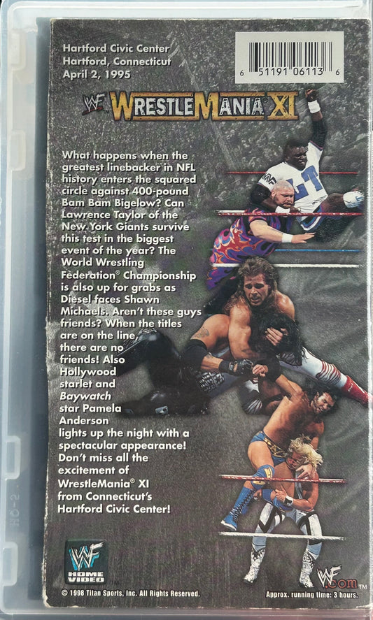 * WWF WWE Wrestlemania 11 Official VHS (WWE Home Video)