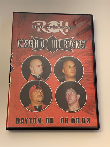 ROH Ring of Honor DVD “Wrath of The Racket” 08/09/03 Styles Samoa Joe Homicide