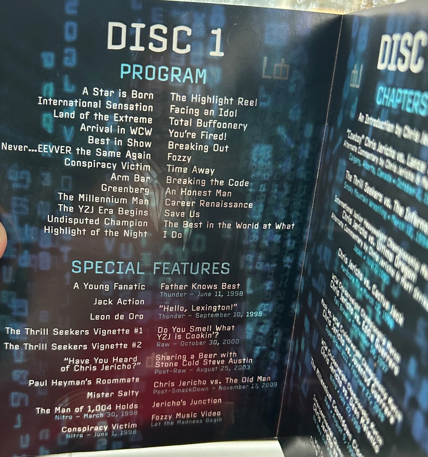 * “Behind The Walls of Chris Jericho” WWE DVD (3-Disc Set)