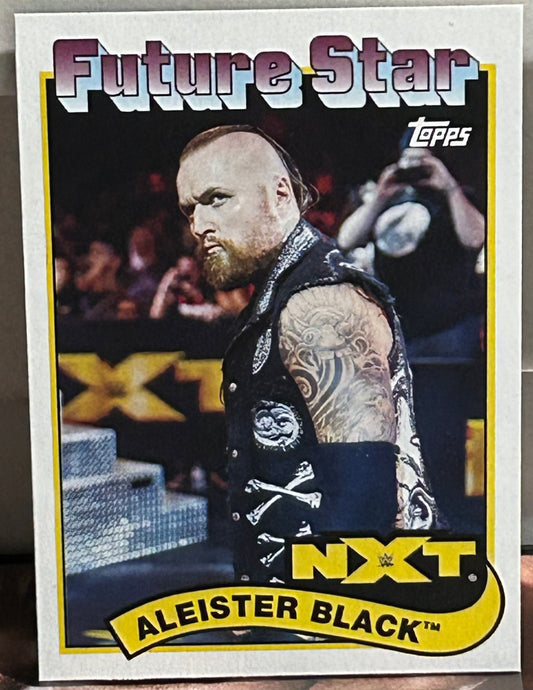 Aleister Black 2018 NXT WWE Topps Heritage ROOKIE Card