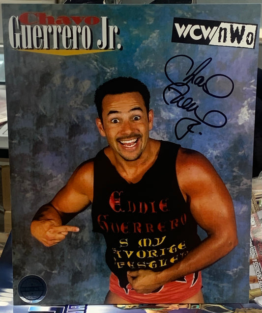 Chavo Guerrero Signed 8x10 Color Photo (Pro Wrestling Tee’s Authenticated)