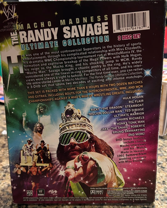 * “Macho Madness, The Randy Savage Ultimate Collection” WWE DVD (3-Disc Set)
