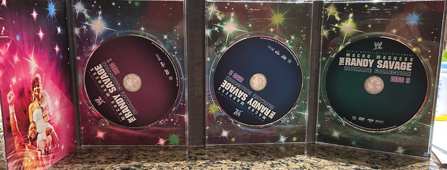 * “Macho Madness, The Randy Savage Ultimate Collection” WWE DVD (3-Disc Set)