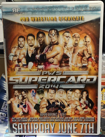 PWS Pro Wrestling Syndicate DVD “Supercard 2014” (Bret Hart, Rhyno, Hurricane & so much more)