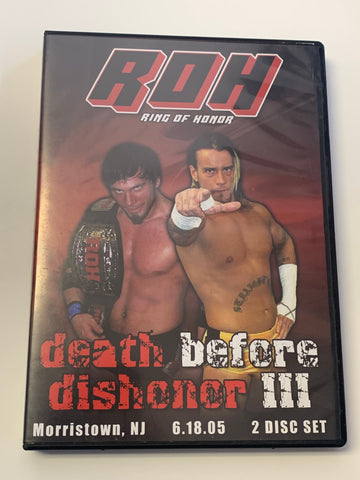 ROH Ring of Honor DVD “Death Before Dishonor 3” 6/18/05 (2-Disc Set) CM Punk Lowki AJ Styles