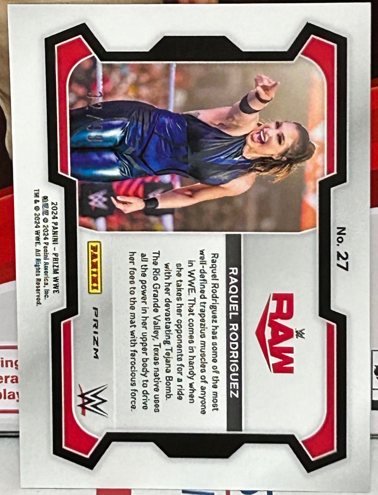 Raquel Rodruigez 2024 WWE Panini Prizm ORANGE #32/99