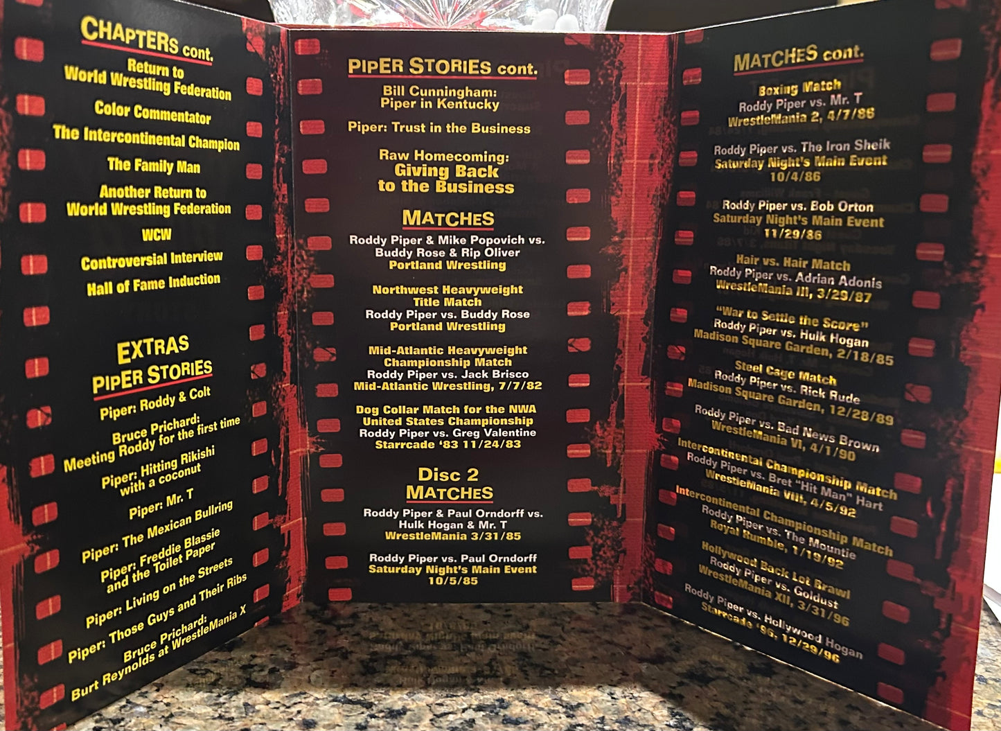 * “Born To Controversy, The Roddy Piper Story” WWE DVD (3-Disc Set)