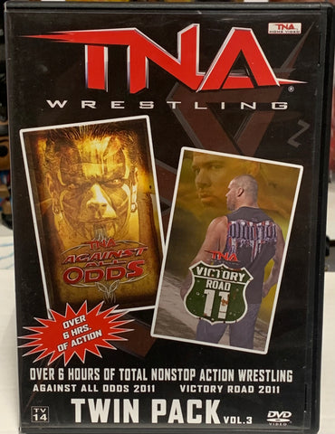 TNA DVD Twin Pack “Against All Odds 2011” & “Victory Road 2011” (Jeff Hardy, Angle, Sting, RVD & so much more)!!!