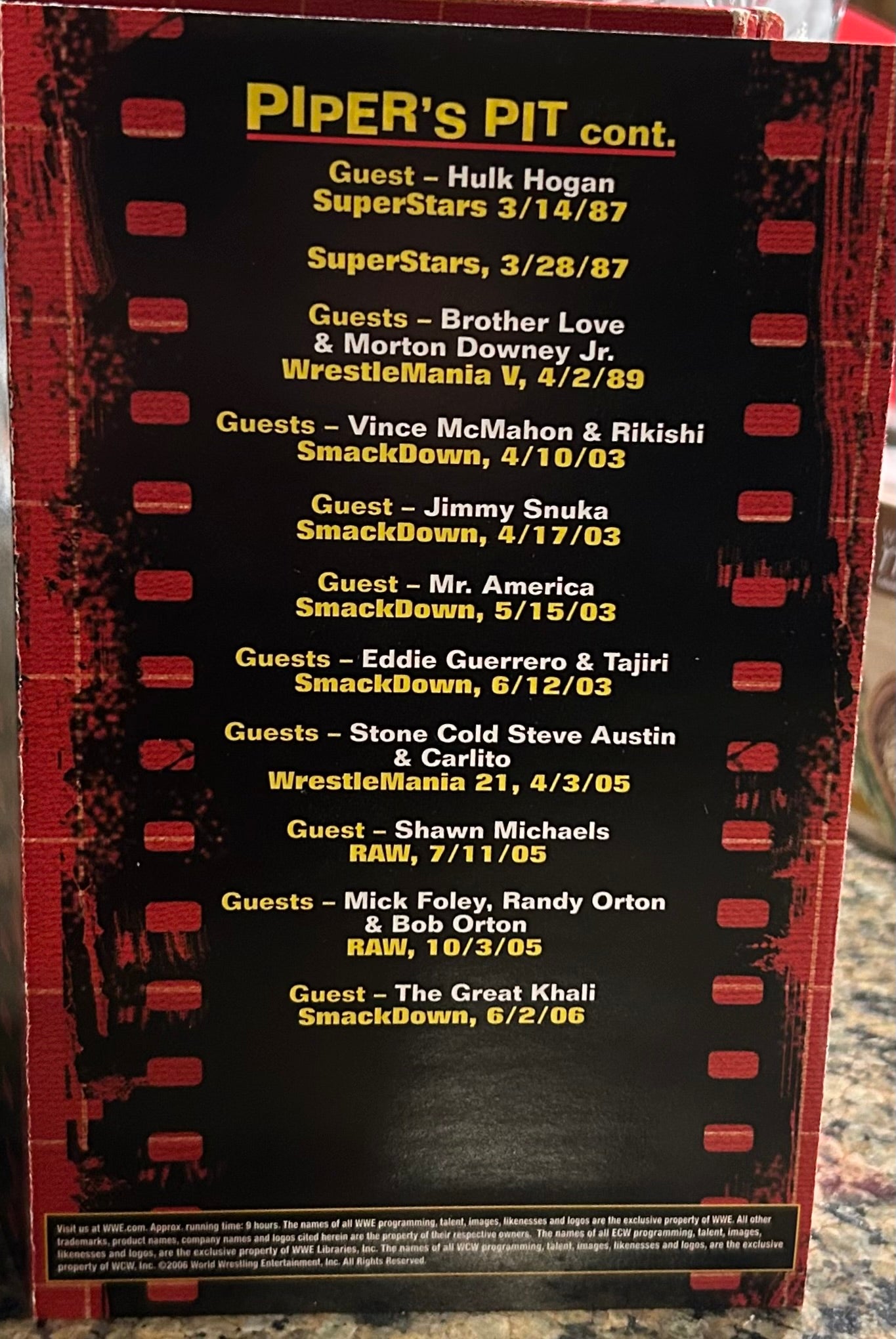 * “Born To Controversy, The Roddy Piper Story” WWE DVD (3-Disc Set)