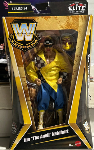 Jim “The Anvil” Neidhart WWE Mattel Legends Elite Action Figure (Brand New, Sealed)