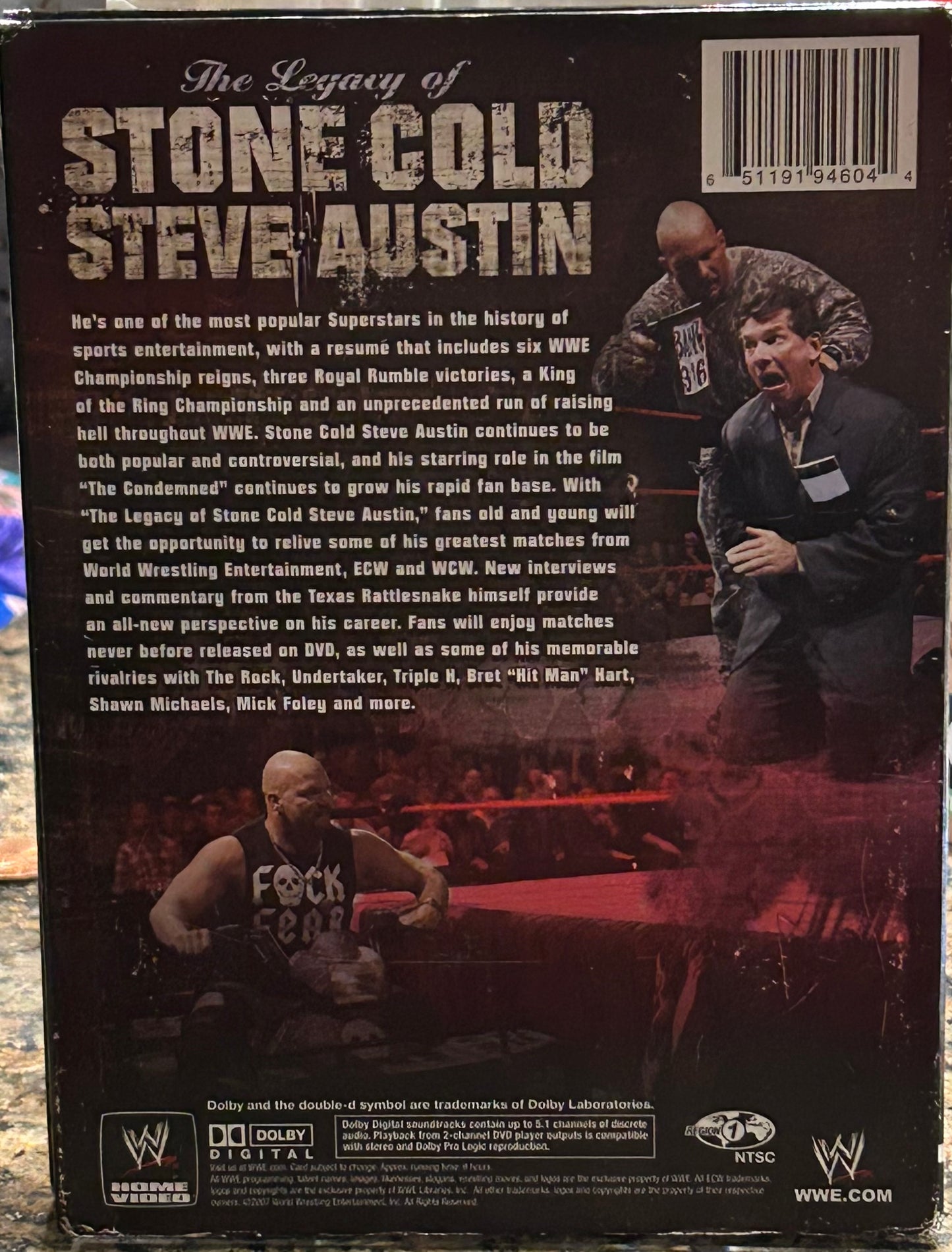 * “The Legacy of Stone Cold Steve Austin” WWE DVD’s (3-Disc Set)