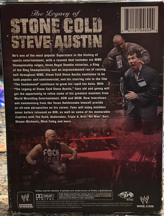 * “The Legacy of Stone Cold Steve Austin” WWE DVD’s (3-Disc Set)