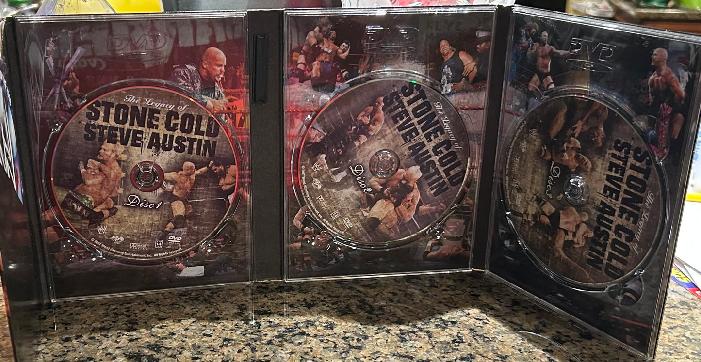 * “The Legacy of Stone Cold Steve Austin” WWE DVD’s (3-Disc Set)