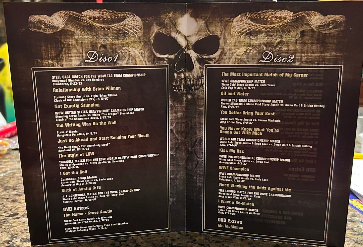 * “The Legacy of Stone Cold Steve Austin” WWE DVD’s (3-Disc Set)