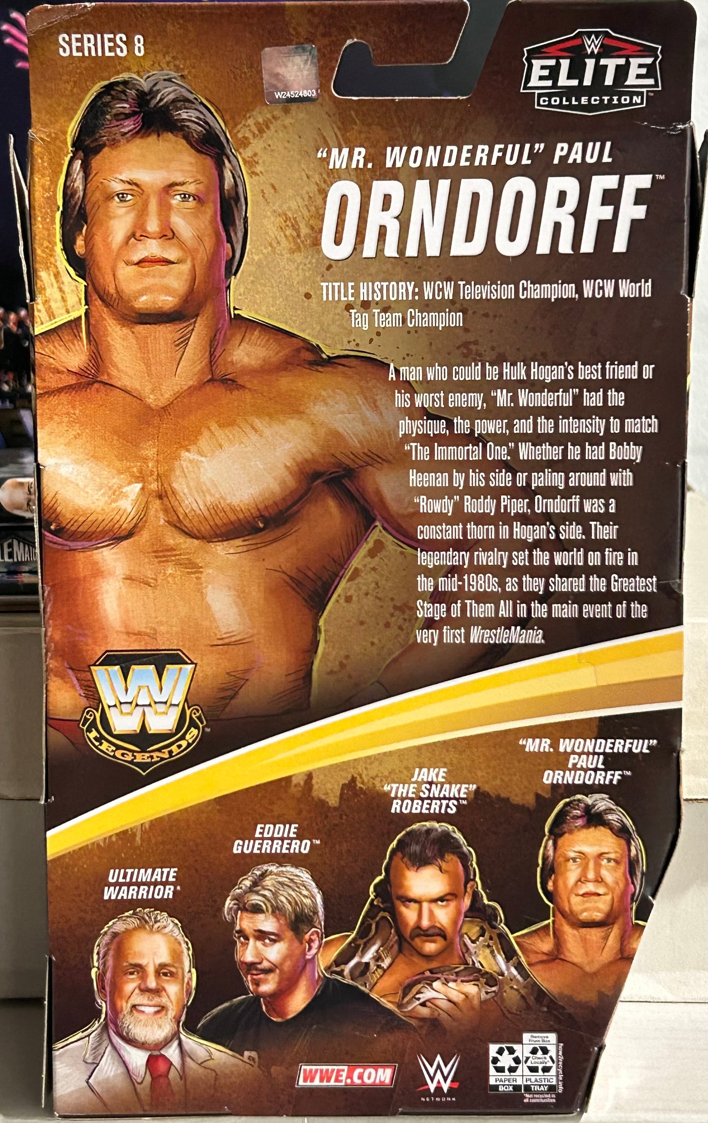 “Mr Wonderful” Paul Orndorff WWE Mattel Legends Elite Series 8 Action Figure (Sealed, Never Opened)