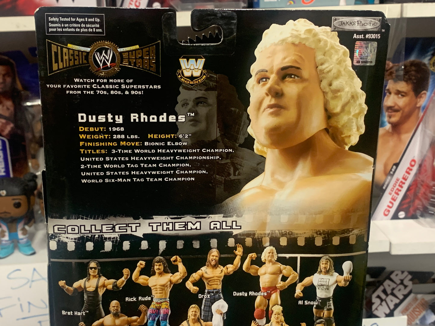 Dusty Rhodes WWF WWE Jakks Classic Superstars Action Figure