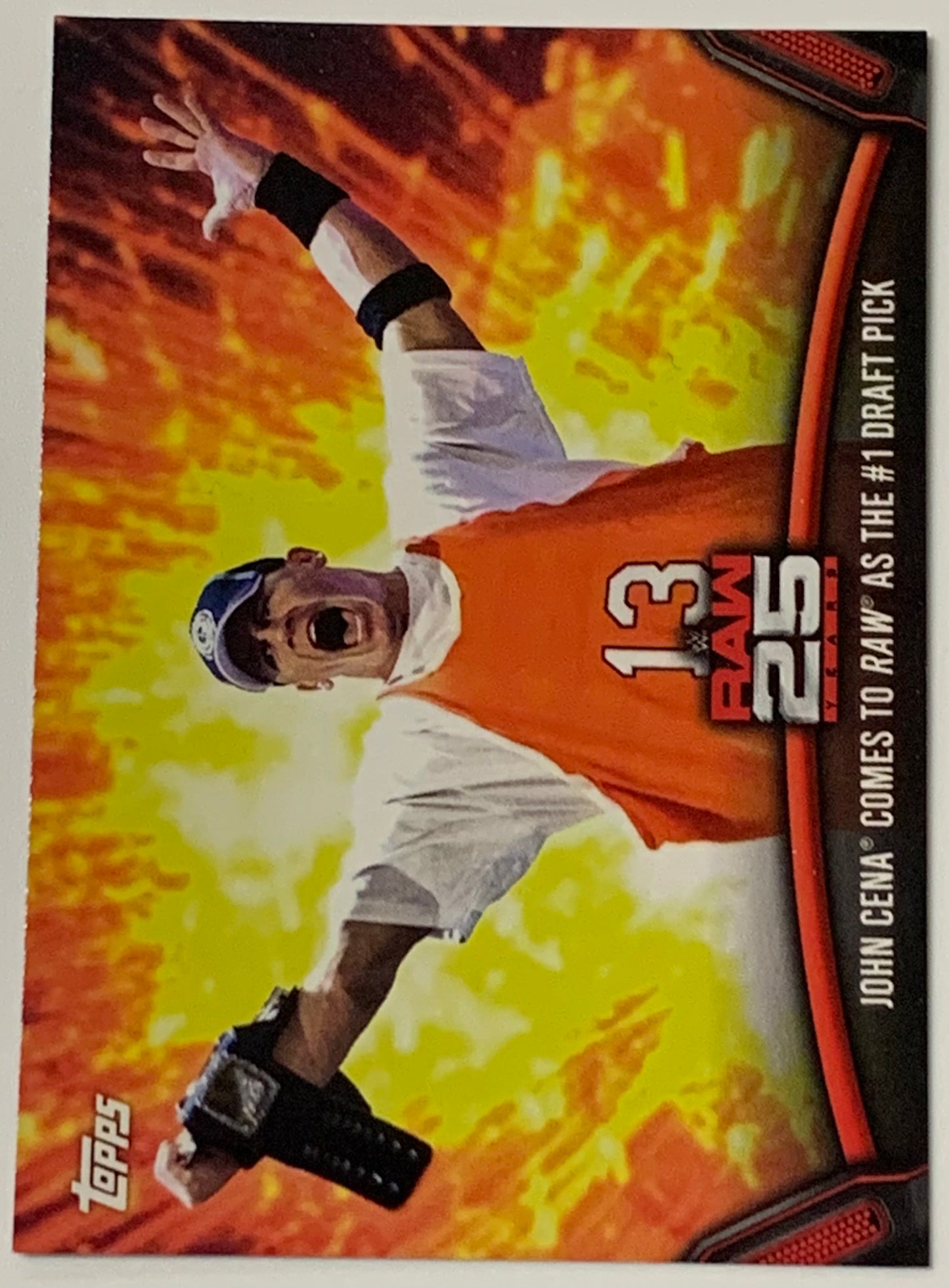 John Cena 2018 WWE Topps “RAW25” Insert Card