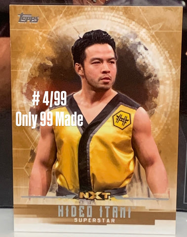 Hideo Itami (Kenta) 2017 WWE Topps Undisputed Parallel Card #4/99 (Only 99 Made)