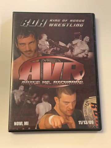 ROH Ring of Honor DVD “AVR, Aries vs Richards” 11/13/09 Young Bucks Steen Generico