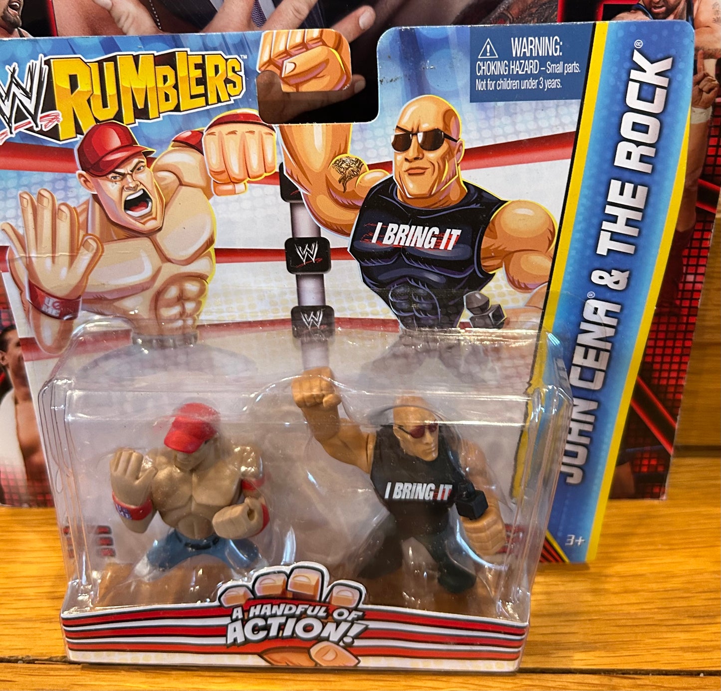 WWE Mattel Rumblers John Cena & The Rock Action Figures