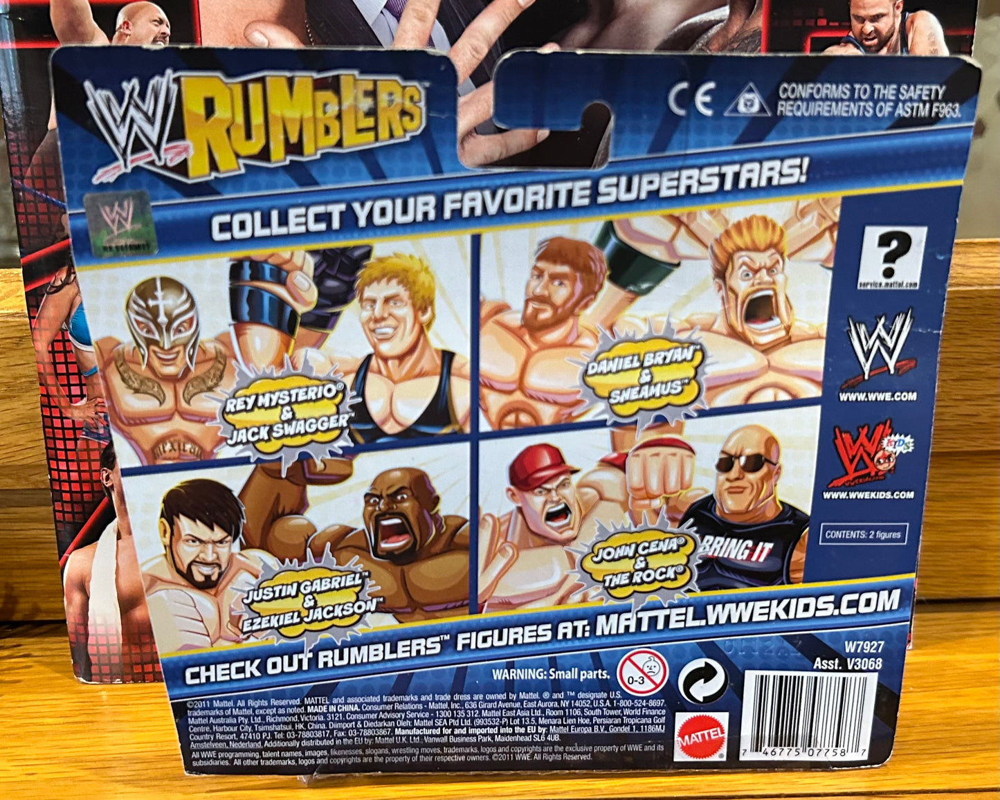 WWE Mattel Rumblers John Cena & The Rock Action Figures