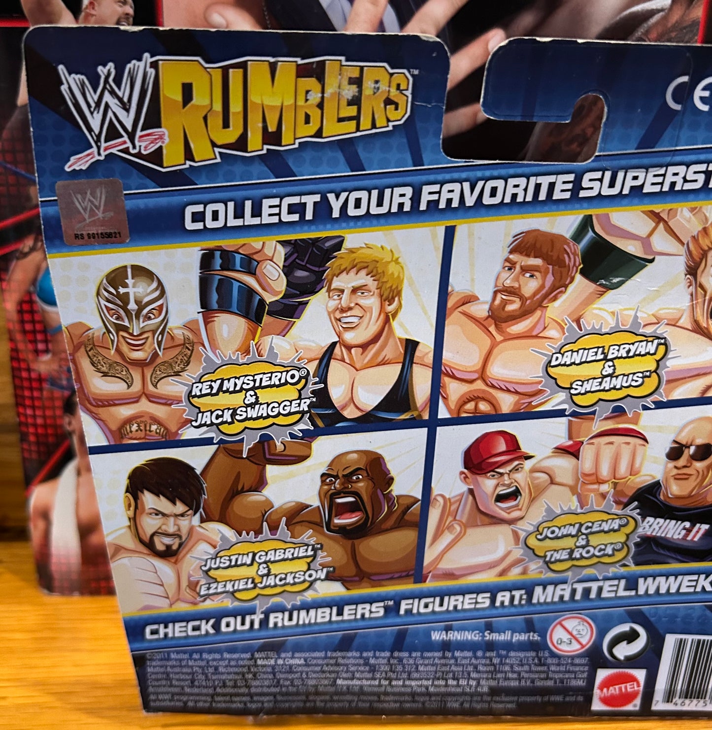 WWE Mattel Rumblers John Cena & The Rock Action Figures