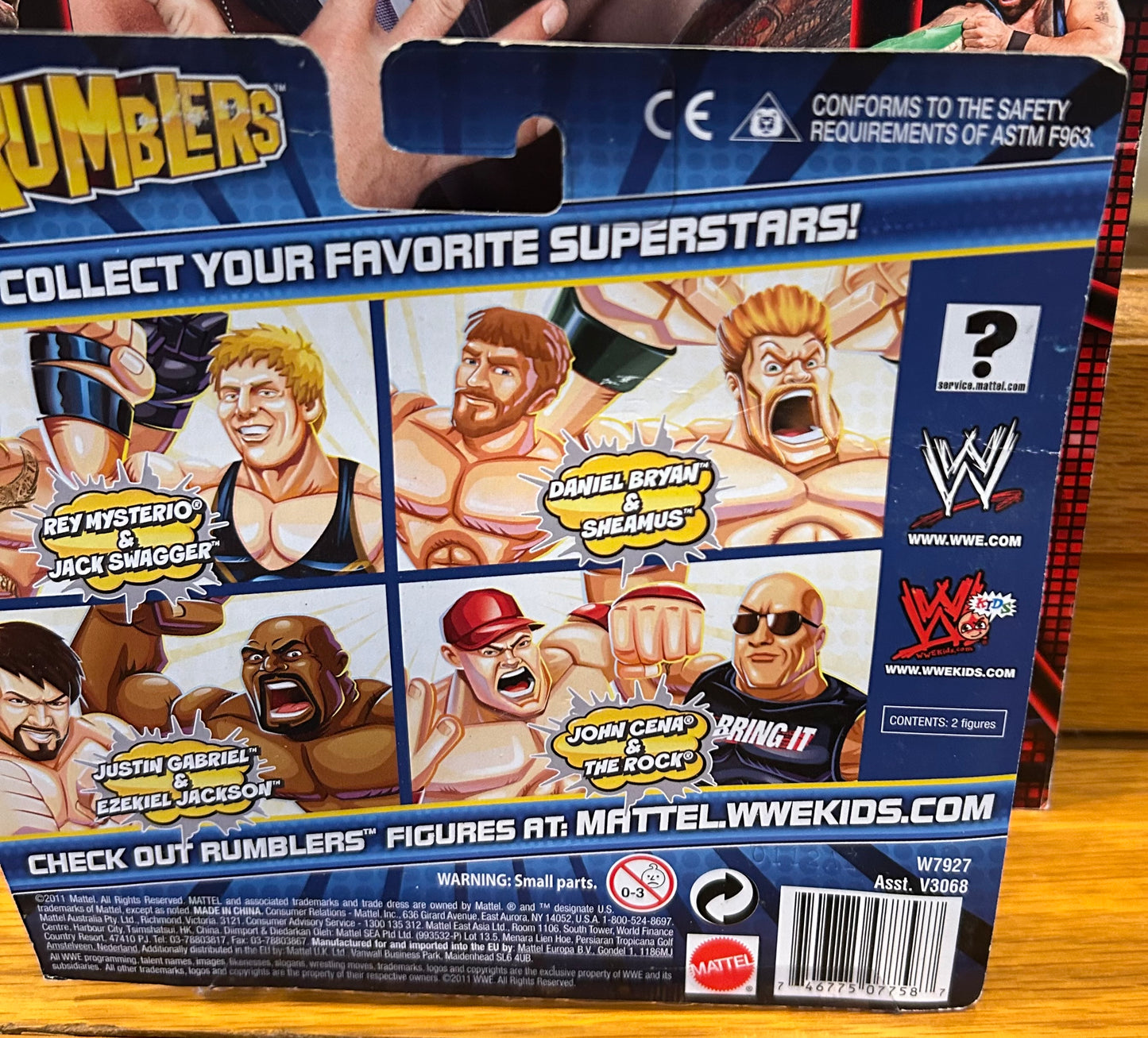 WWE Mattel Rumblers John Cena & The Rock Action Figures