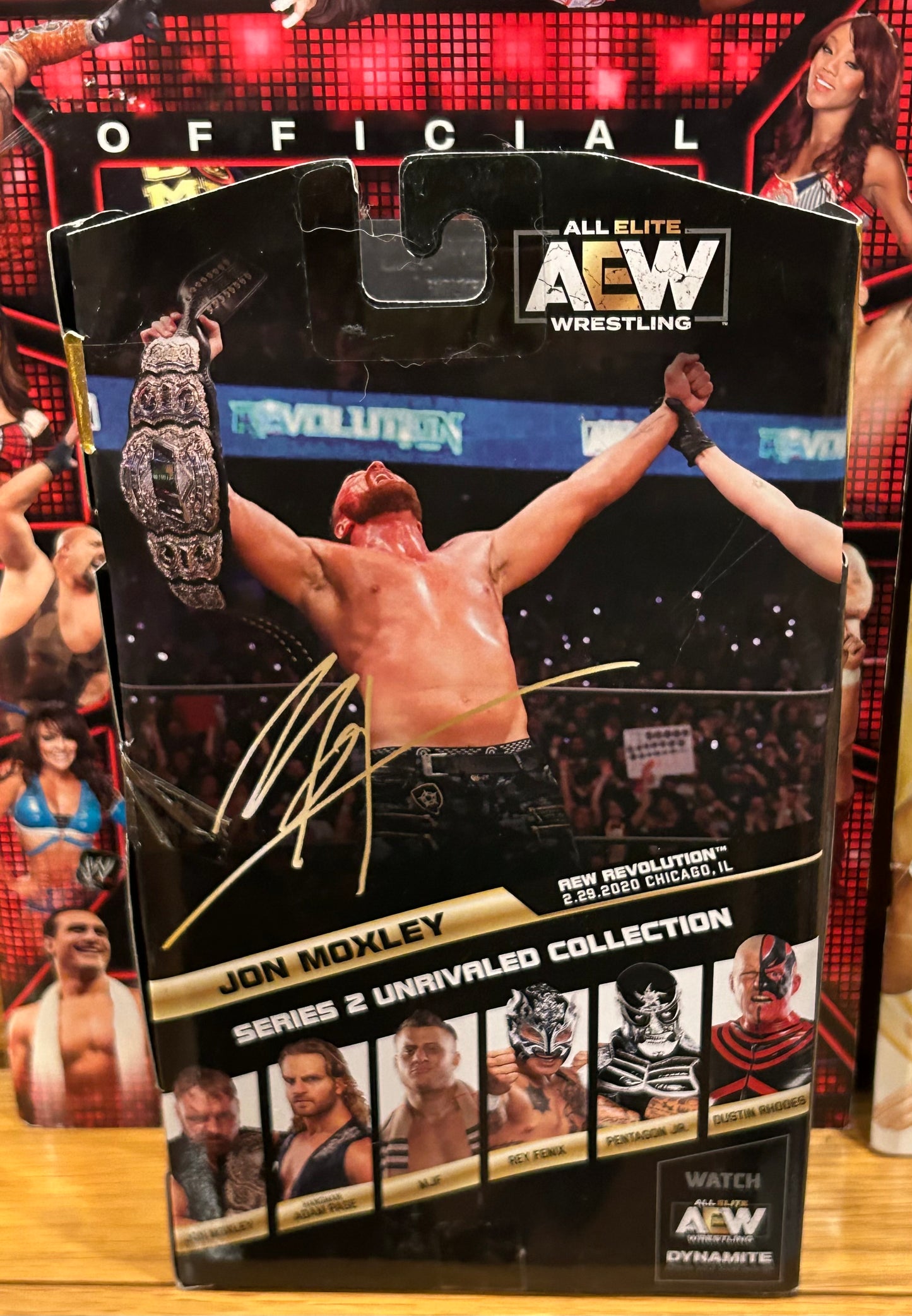 * Jon Moxley AEW Unrivaled Series 2 Action Figure (Sealed, Never Opened)