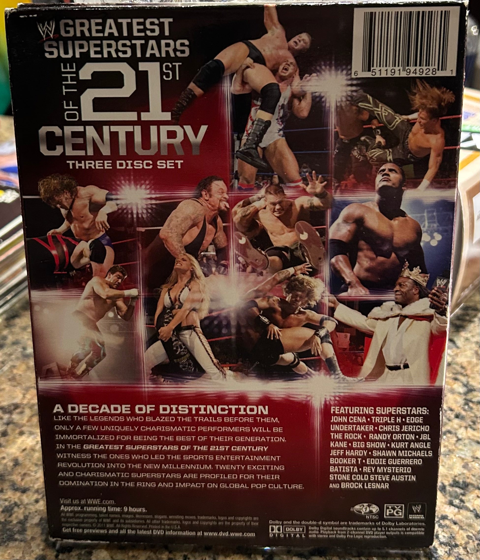 WWE Greatest Superstars of the 21st Century” DVD (3- Disc Set