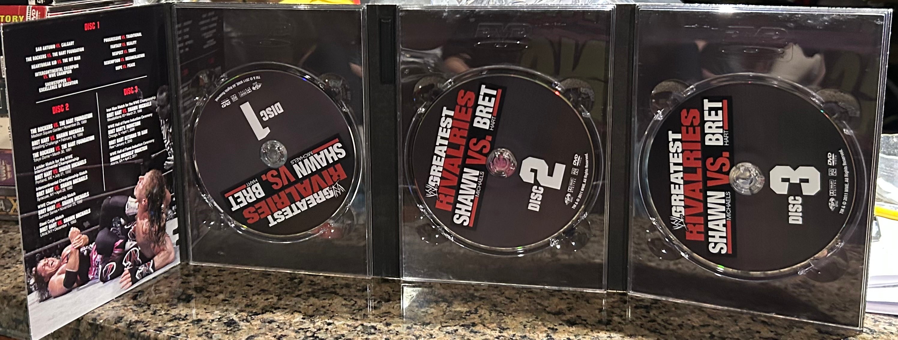WWE Greatest Rivalries, Shawn vs Bret DVD (3-Disc set) – The