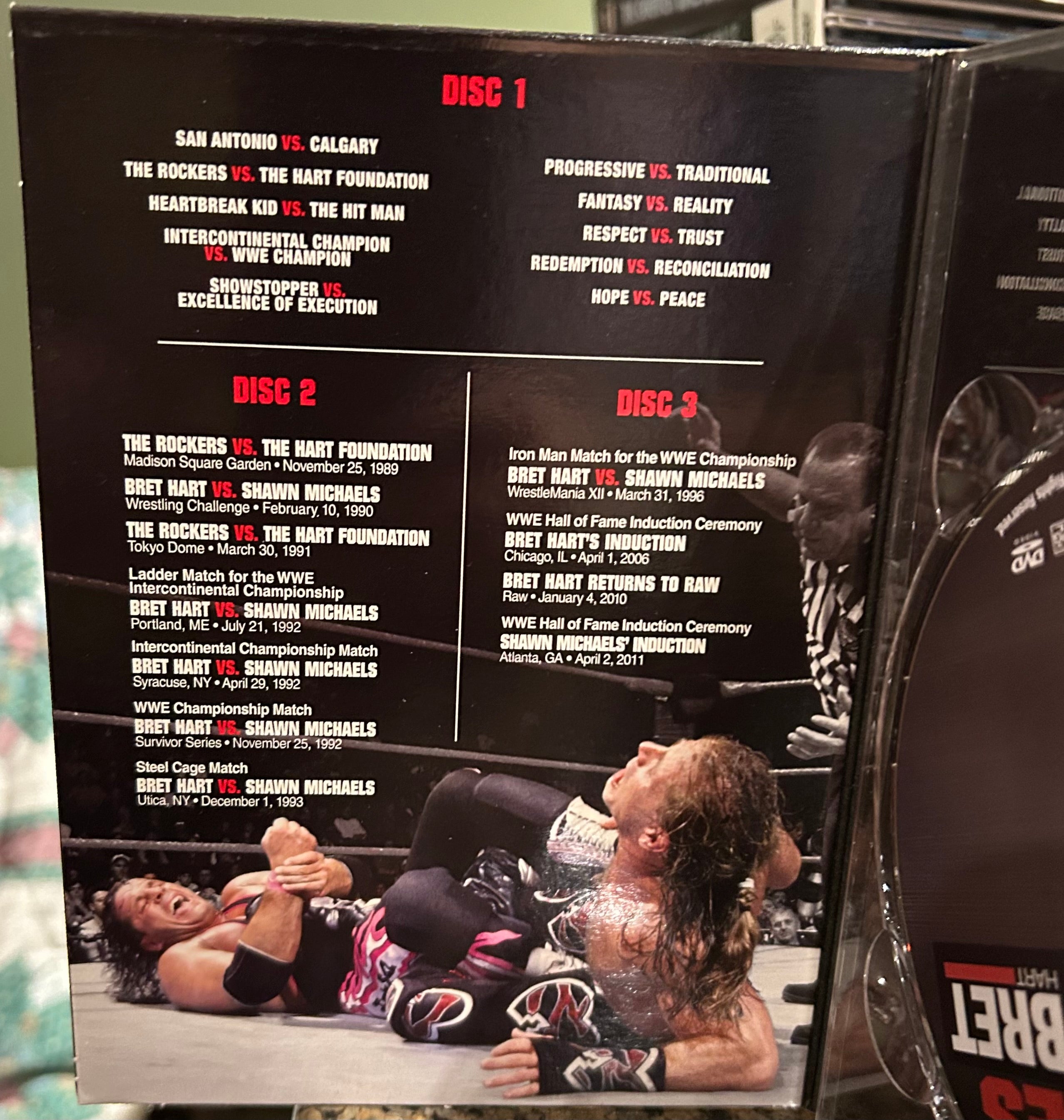WWE Greatest Rivalries, Shawn vs Bret DVD (3-Disc set) – The