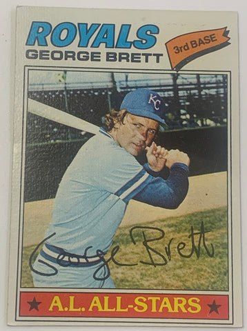 George Brett 1977 Topps Baseball Card ROYALS V2