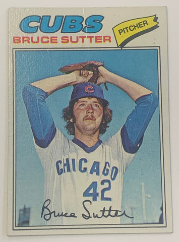 Bruce Sutter 1977 Topps Baseball ROOKIE Card CUBS V1