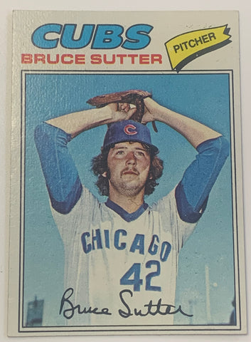 Bruce Sutter 1977 Topps Baseball ROOKIE Card CUBS V2