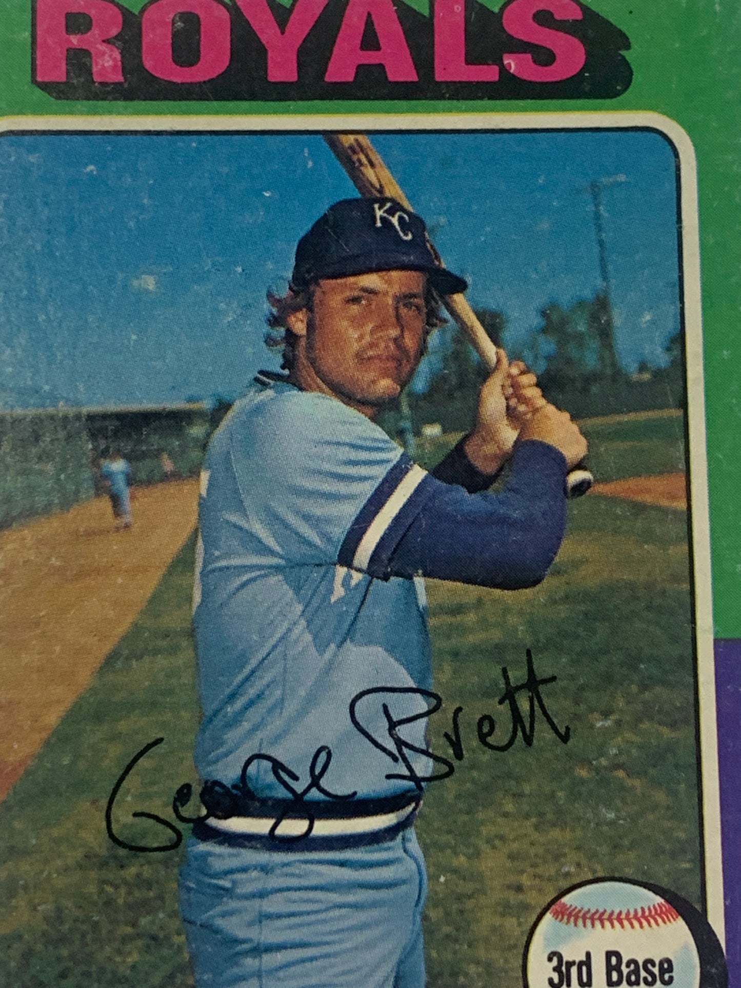 George Brett 1975 Topps Baseball ROOKIE Card