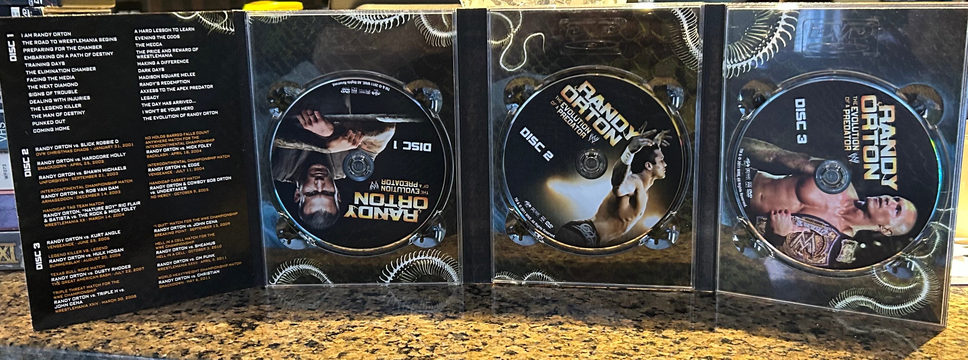 WWE “Randy Orton, The Evolution of a Predator” DVD (3-Disc set