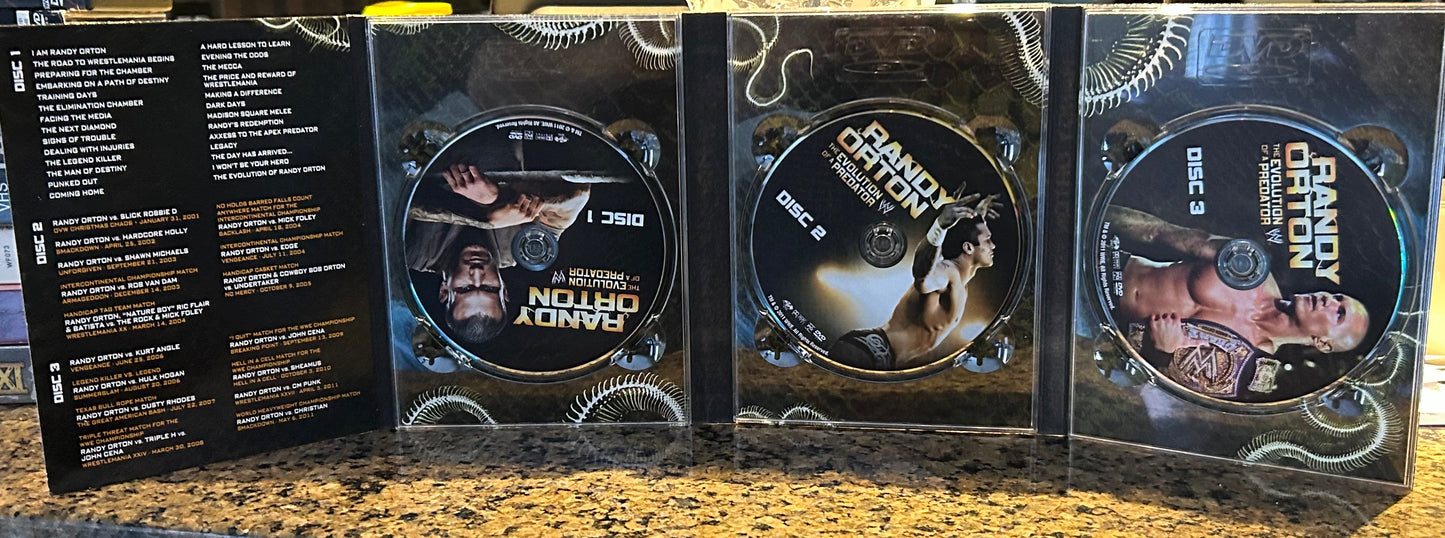 * “WWE “Randy Orton, The Evolution of a Predator” DVD (3-Disc set)