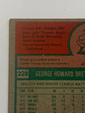 George Brett 1975 Topps Baseball ROOKIE Card (Hall of Famer)