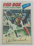 Carlton Fisk 1977 Topps Baseball Card RED SOX V1